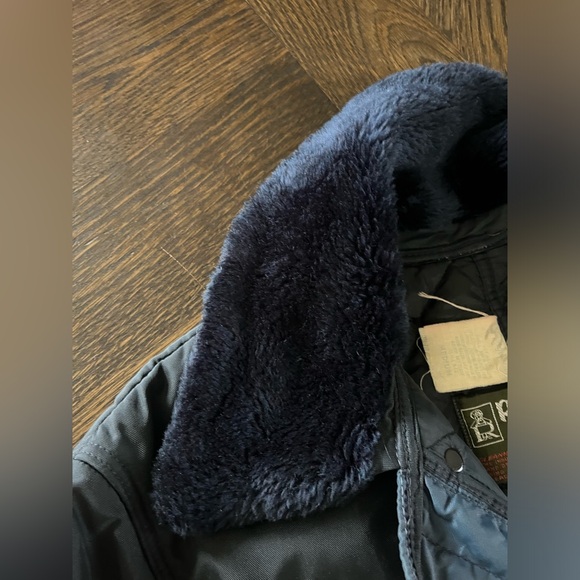 Vintage medium Refrigiwear winter snowsuit blue double zip leg snowmobile ice - Picture 12 of 14